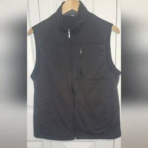 Izod Black Zip-Up Vest